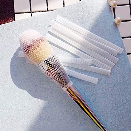 Makeup Brush Protector Guard Reusable Mesh Cover White