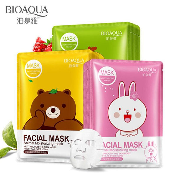 BIOAQUA  Facial Mask Fresh Anti-Acne Plant Extract Oil Control Hydrating 3 Colors