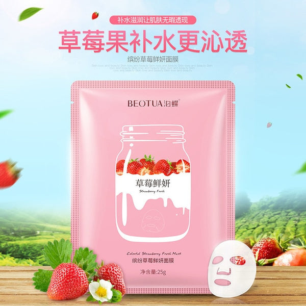 BEOTUA Natural anti acne aging whitening Fruit Extracts Hyaluronic Acid Skin Care Masks