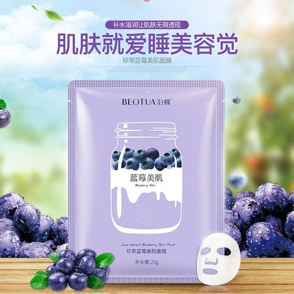BEOTUA Natural anti acne aging whitening Fruit Extracts Hyaluronic Acid Skin Care Masks