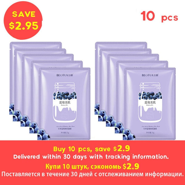 BEOTUA Natural anti acne aging whitening Fruit Extracts Hyaluronic Acid Skin Care Masks