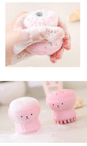 Octopus bubble cleanser brush